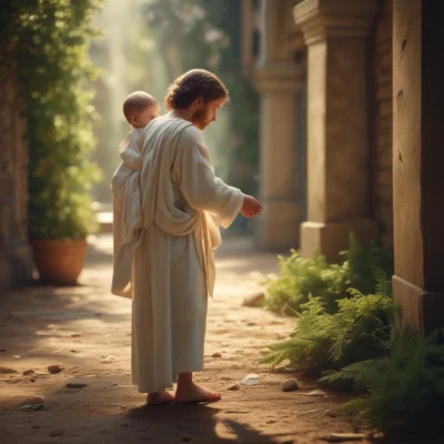 My baby lead me back to Christ