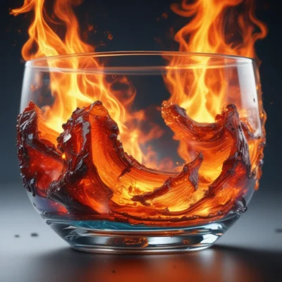 GLASS MINGLED WITH FIRE
