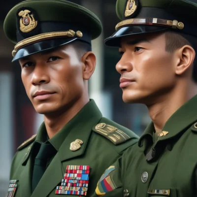 A Second’s Fraction in the Life of a Thai Marine Corps Officer